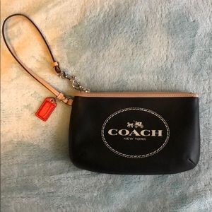 Black Coach Wristlet